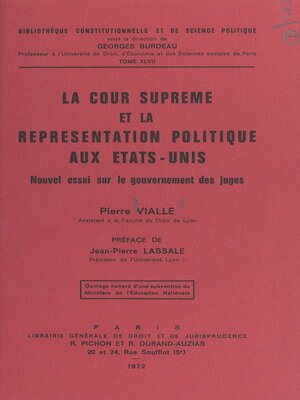 cover image of La Cour suprême et la représentation politique aux États-Unis